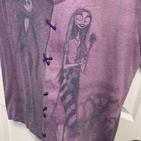 Disney Nightmare Before Christmas purple T-shirt XL Disney Store - Picture 6 of 8